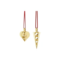 2025 Juleornament Sett 2 stk., gull