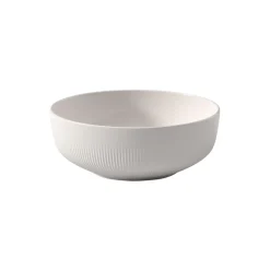 Afina salat skål, hvit