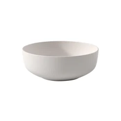 Afina salat skål, hvit