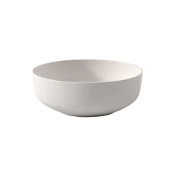 Afina salat skål, hvit