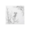 Alv servietter, hvit/grå