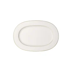 Anmut Gold ovalt serveringsfat, hvit/gull