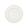 Anmut Gold rundt serveringsfat, hvit/gull