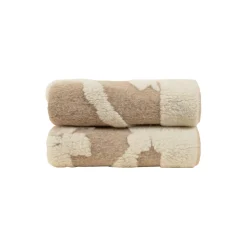 Antique Boiled Wool pledd, beige