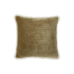 Ari chenille fringe pute 50x50, touch of gold