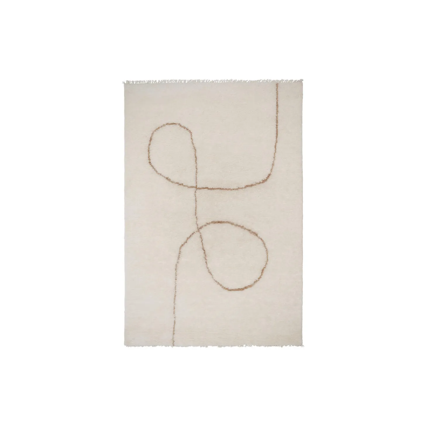 Astral Spiral gulvteppe, camel