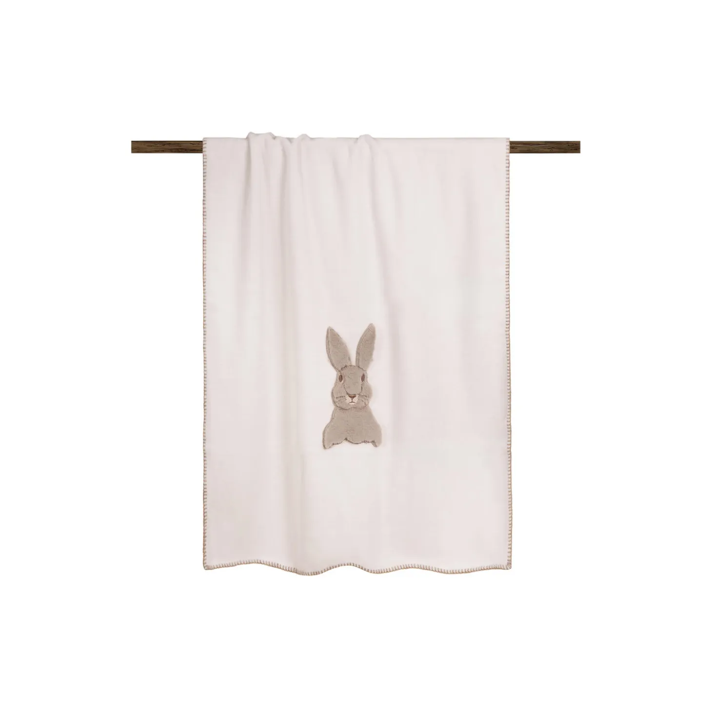 Baby Sweet Bunny Bamboo pledd, cream