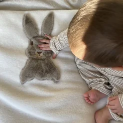 Baby Sweet Bunny Bamboo pledd, cream