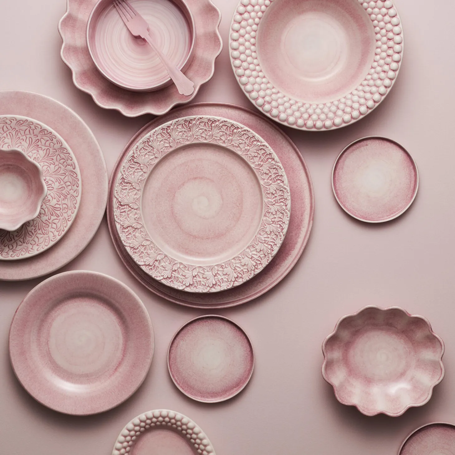 Basic Oyster skål 24 cm, light pink