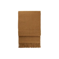 Basket pledd, camel
