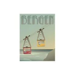Bergen Ulriksbanen plakat, 40x30 cm
