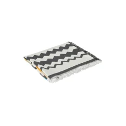 Best Fouta strandhåndkle, svart multifarget
