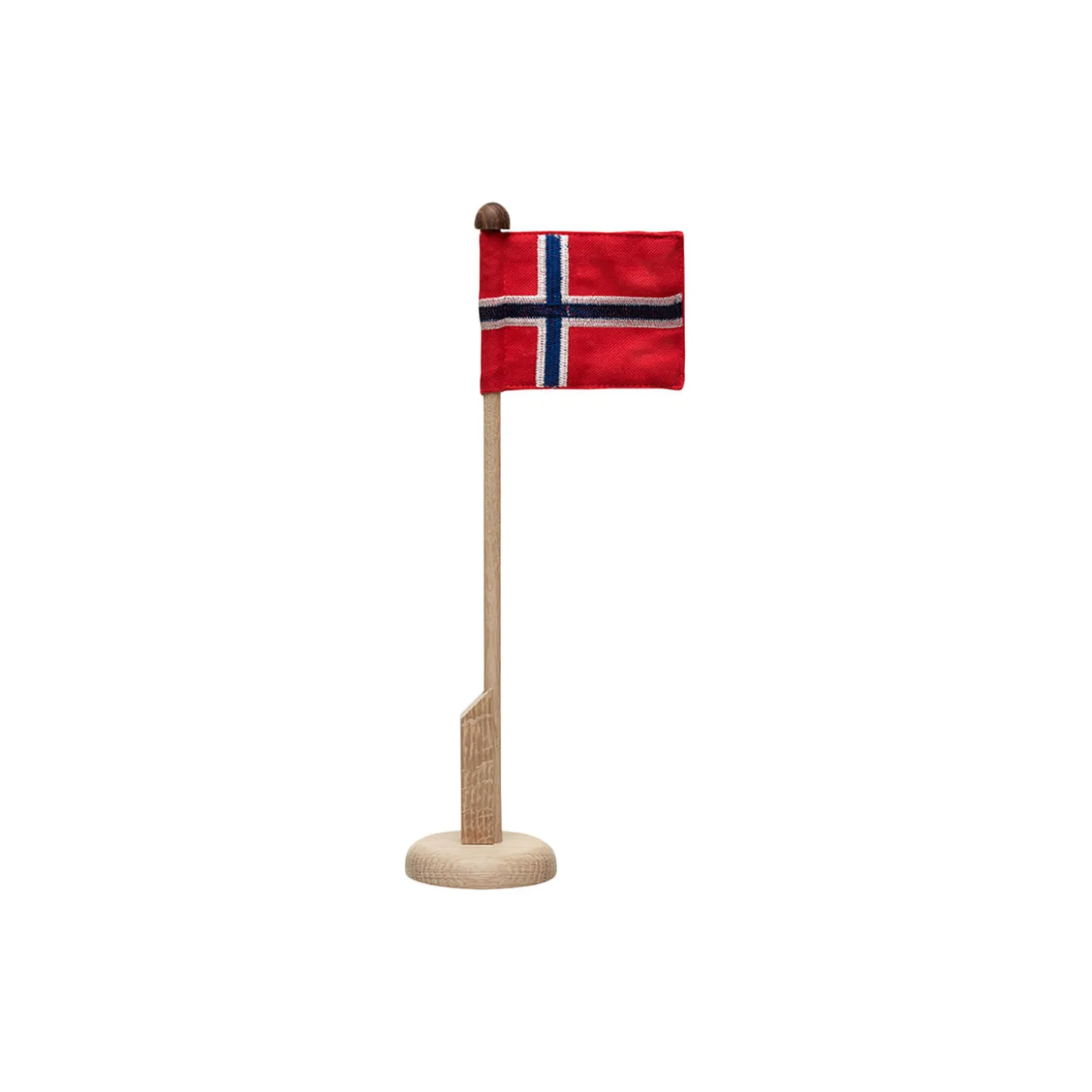 Bordflaggstang norsk flagg, rød, hvit, blå