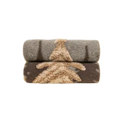 BOSCO GRIGIO Easy boiled wool pledd 150x190cm