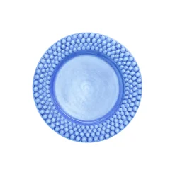 Bubbles tallerken 28 cm, light blue