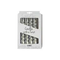 Candles With A Twist lys, silver