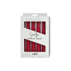 Candles With A Twist lys, matt red