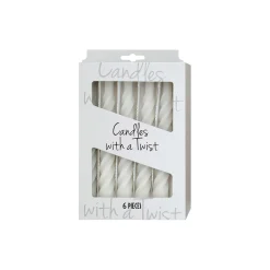 Candles With A Twist lys, matt white