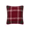 Checked Pillow Cover, red/green/white