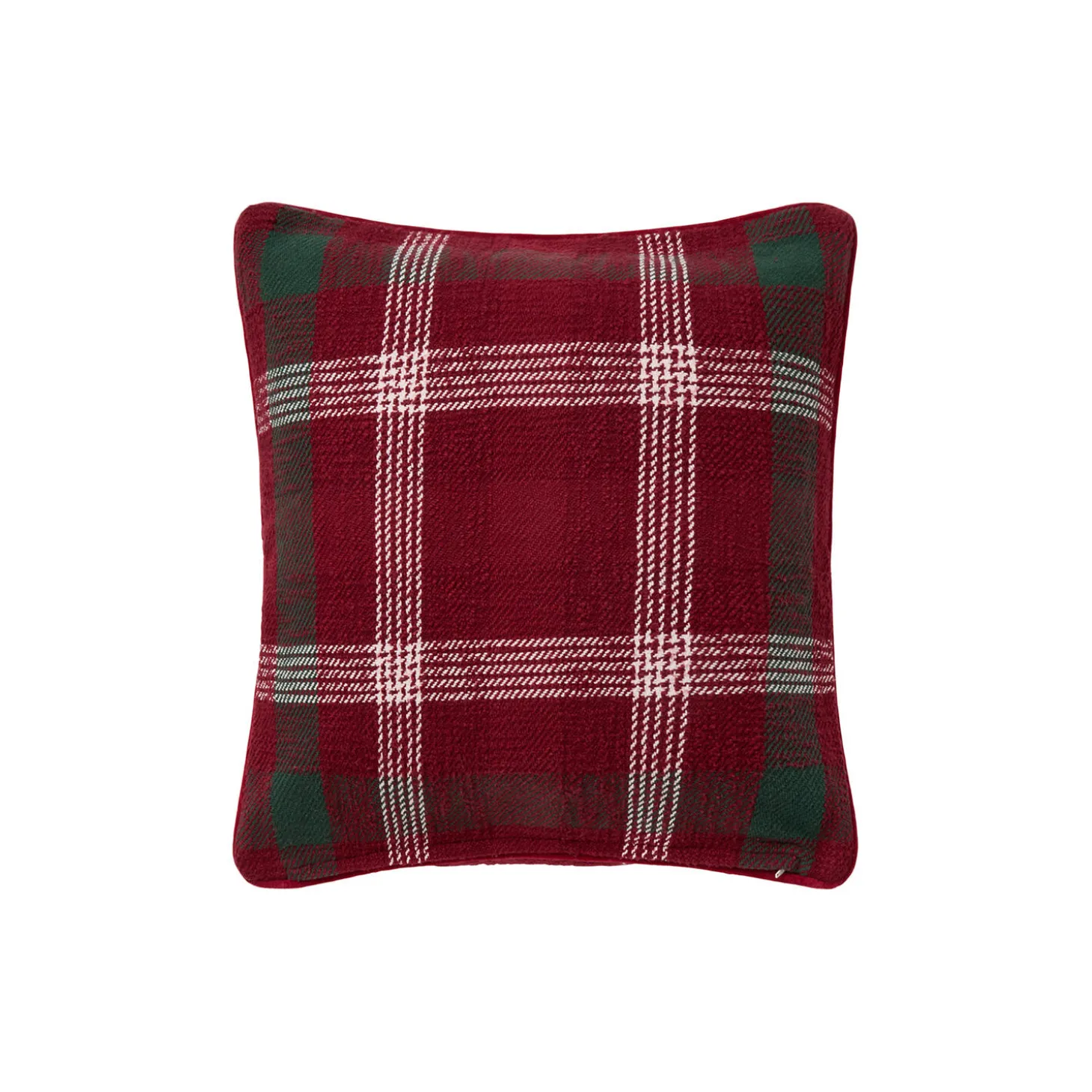 Checked Pillow Cover, red/green/white