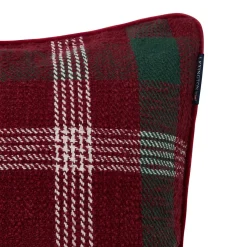 Checked Pillow Cover, red/green/white