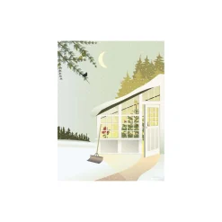 Christmas in the greenhouse plakat, 40x30 cm