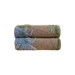 CICORIA BLUE Boiled wool pledd 150x190 cm