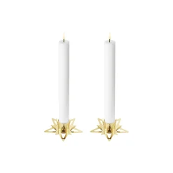 Classic Christmas stjerne lysestake, 2 stk