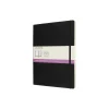 Classic Double Notebook linjert/blank, sort