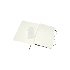 Classic Double Notebook linjert/blank, sort