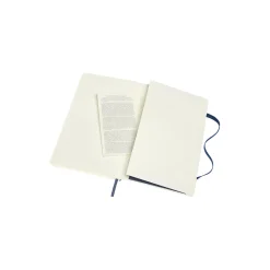 Classic Double Notebook linjert/blank, safirblå