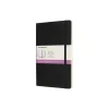 Classic Double Notebook linjert/blank, sort