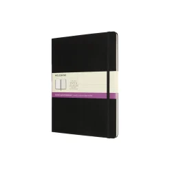 Classic Double Notebook linjert/blank, sort