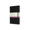 Classic Double Notebook linjert/blank, sort