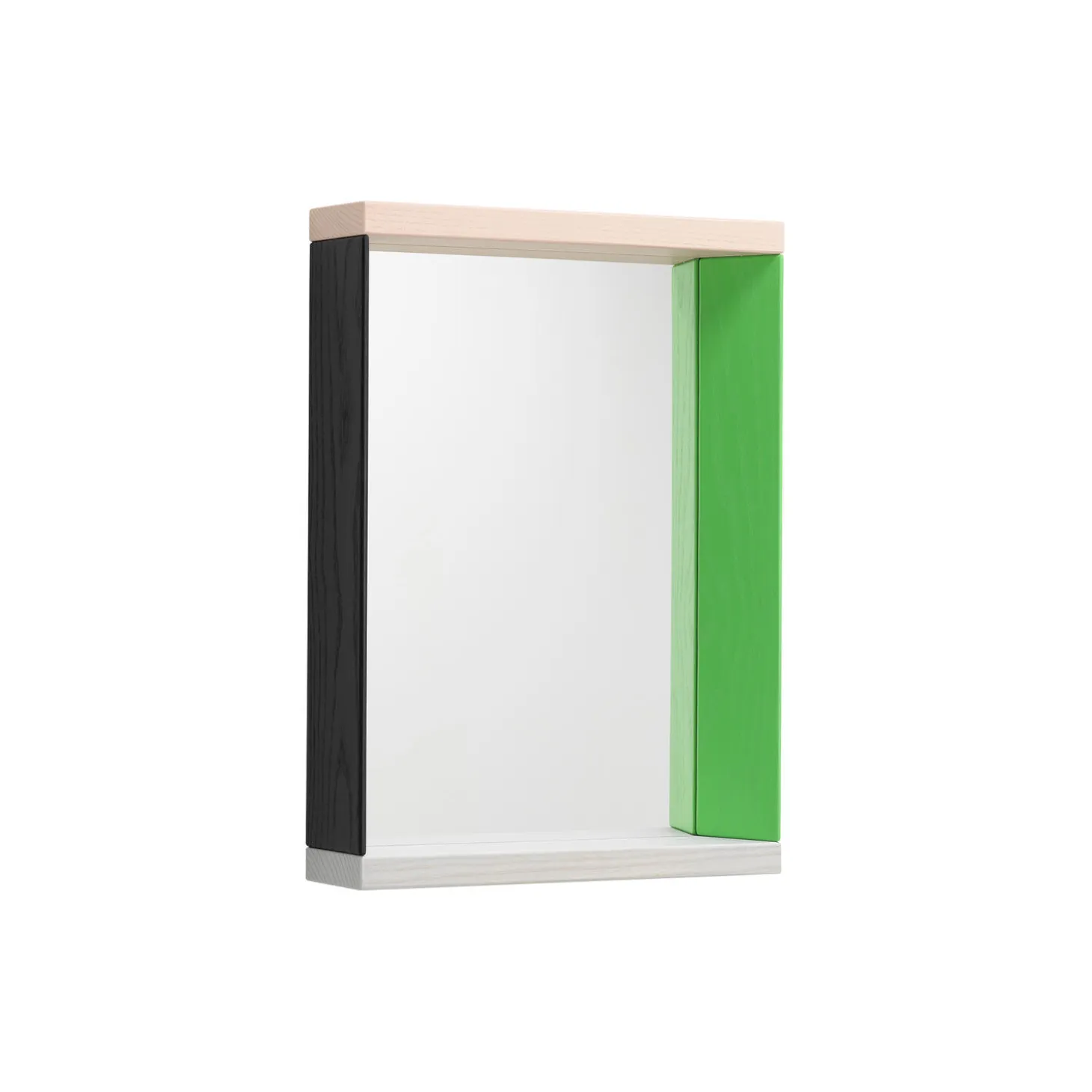 Colour Frame Mirror Small, green/pink