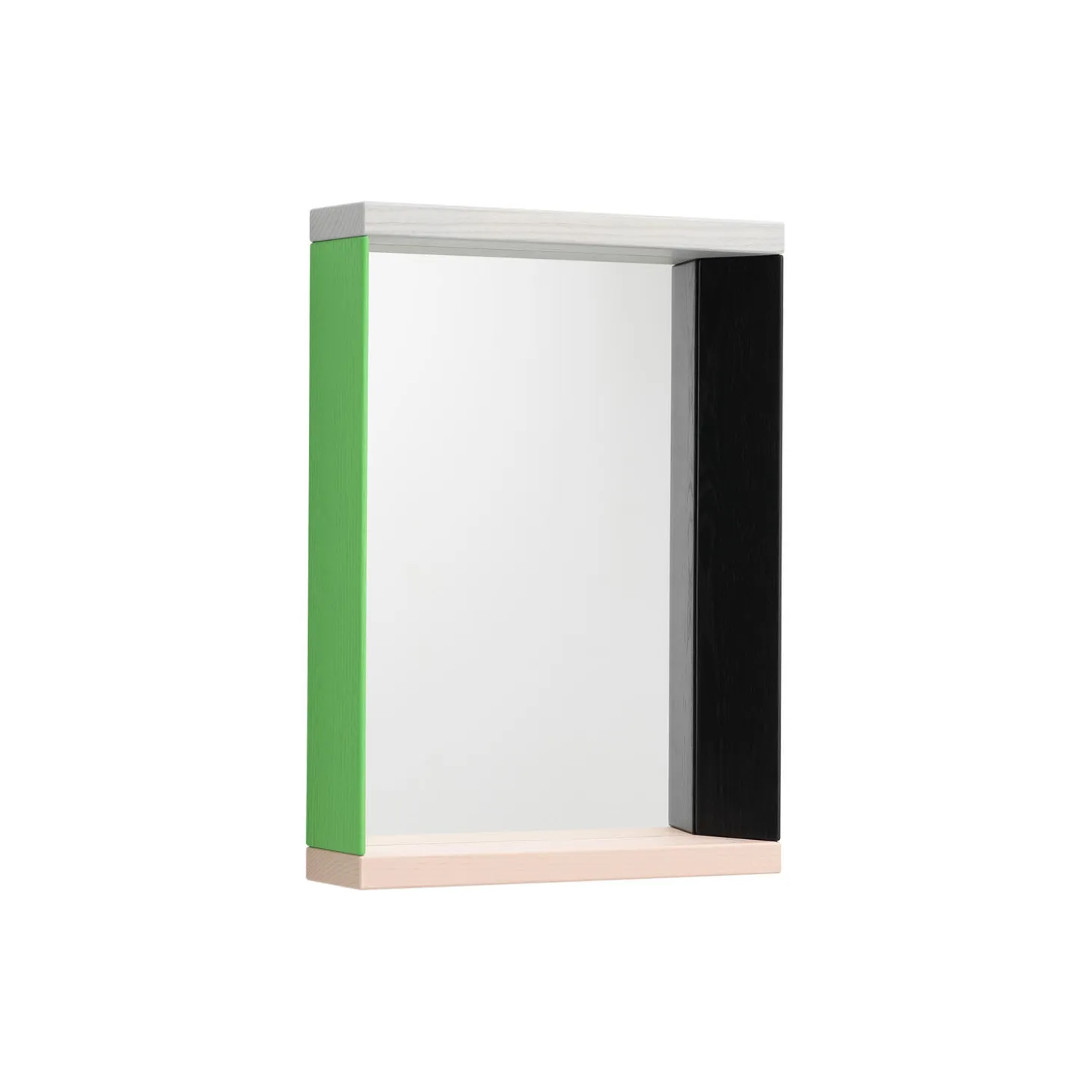 Colour Frame Mirror Small, green/pink
