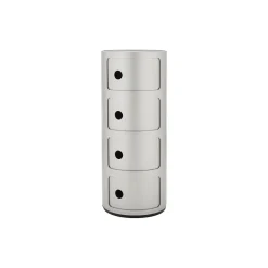 Componibili 4 elementi oppbevaringsbord, silver