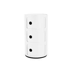 COMPONIBILI RECYCLED 3 ELEMENTI oppbevaringsbord, white