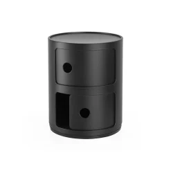 COMPONIBILI RECYCLED 2 ELEMENTI oppbevaringsbord, black