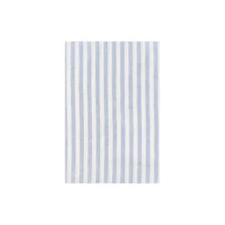 Cotton Linen Stripe dynetrekk, faded denim