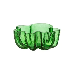Crackle skål, green