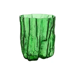 Crackle vase, green