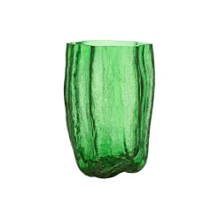 Crackle vase, green