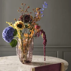 Crackle vase, pink