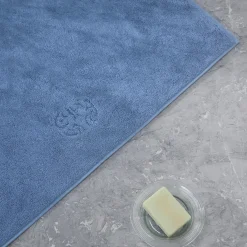 DAMASK TERRY badematte, bright blue