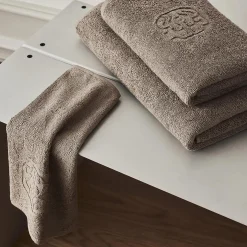 Damask Terry håndkle, walnut