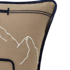 Dog Lift Twill Patch Cover, beige/white multi