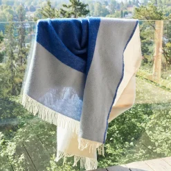 Echo pledd, blå
