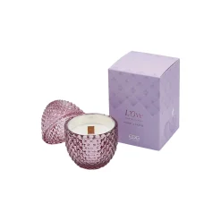 Eggformet duftlys, peony & cassis