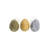 Eggs, dark marble, 3 pcs